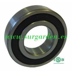 Rodamiento de bolas ISB 6203-2RS medida 12 x 17 x 40 mms. con blindaje plástico