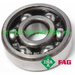 Rodamiento de bolas INA-FAG 6004-C3 medida 12 x 20 x 42 mms. sin blindaje