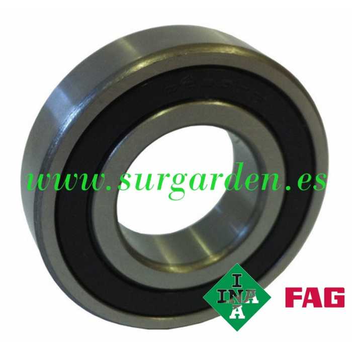 Rodamiento de bolas INA-FAG 6204-2RS medida 14 x 20 x 47 mms. con blindaje plástico