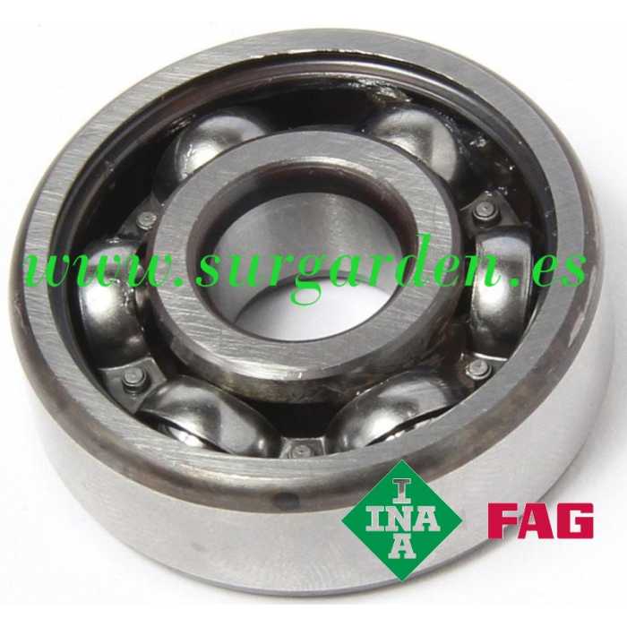 Rodamiento de bolas INA-FAG 6205-C3 medida 15 x 25 x 52 mms. sin blindaje