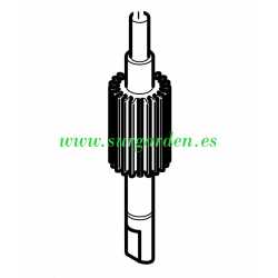 Eje de bomba de aceite motosierra Dolmar 110 / 111 / 112 / 113 / 115 / 116 referencia 119.245.250 para engrase de cadena
