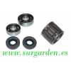 Juego de 2 rodamientos + 2 retenes de cigüeñal + rodamiento de aguja adaptable a cortadora Stihl TS350