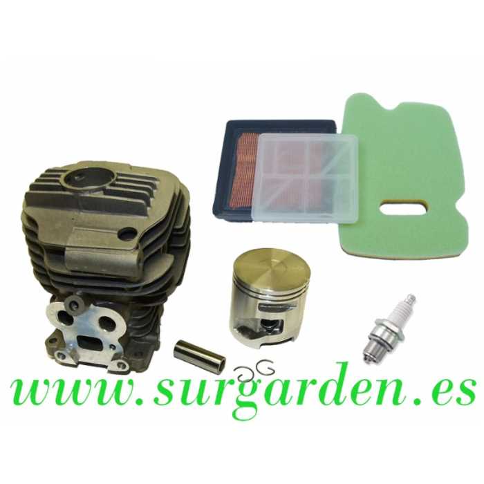Juego de reparación de motor cortadora Husqvarna K750: cilindro completo + juego de filtros + bujía