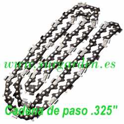 Cadena de motosierra de paso .325" precortada