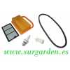 Kit de servicio para cortadora Stihl TS410  de correa + filtro de aire + filtro de gasolina + bujia