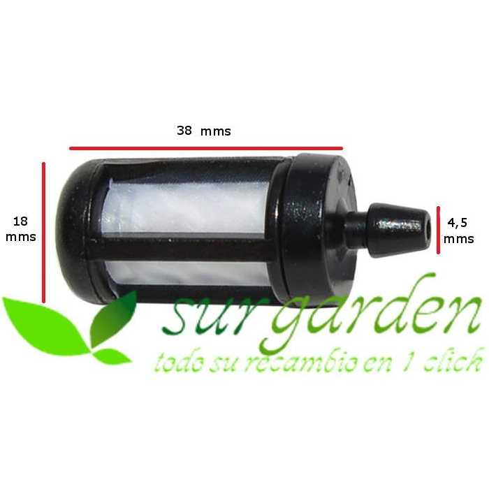 Filtro profesional de gasolina Stihl varios modelos: FS120 / FS200 / FS300 / FS350 / FS450 / FS480...