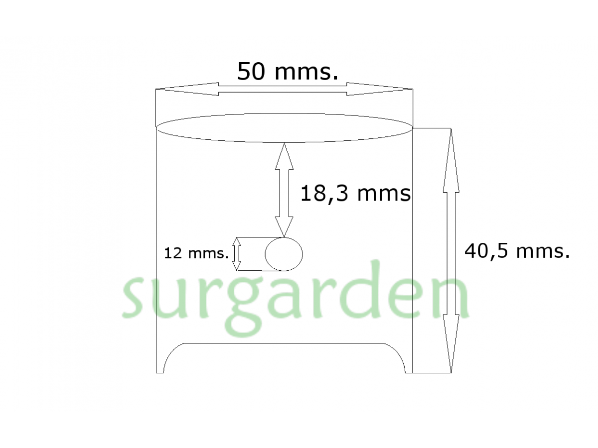 Pistón completo Jonsered 670 referencia 501659403 (50...