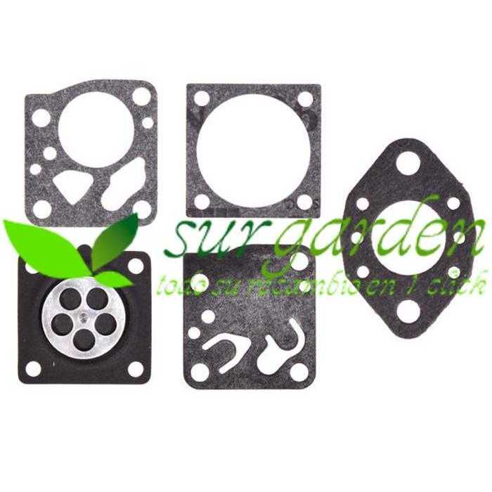 Kit de membranas para carburador Tillotson referencia DG-5HU / DG5HU.      