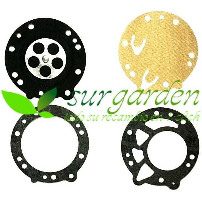 Kit de membranas para carburador Tillotsonon referencia DG-5HL / DG5HL.      