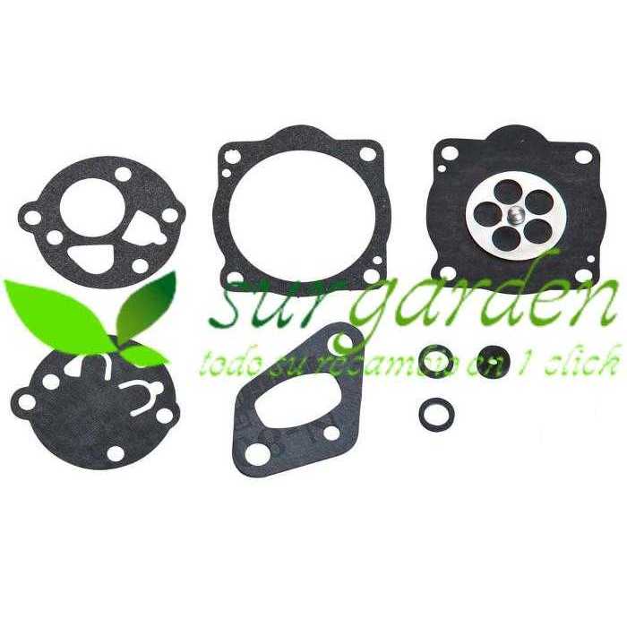 Juego de membranas carburador TK para McCulloch / Kawasaki / Fuji Robin / Shindaiwa