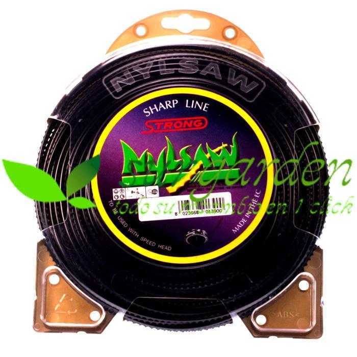 Hilo de 3,0 mms de nylon dentado en blister Nylsaw