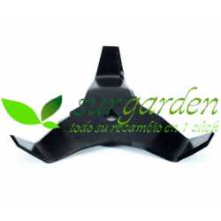 Disco corte desbrozadora curvo de 3 puntas profesional  300 x 20 x 4 mms.