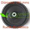 Rueda trasera cortacésped plástica Marina Systems 57BT - 57HT - 57HT INOX CP056118 230 mms