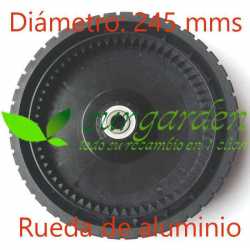 Rueda trasera de aluminio Marina Systems 57BT - 57HT - 57HT INOX CP057128 de 245 mms