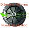 Rueda delantera plástica Marina Systems 41BT - 41HT - 41HT INOX CP042108 de 150 mms