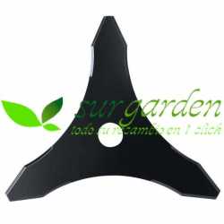 Disco corte desbrozadora recto de 3 puntas profesional 305 x 20 x 4 mms.