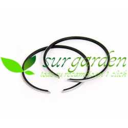 Juego de 2 segmentos de pistón por medida