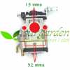 Carburador desbrozadora asiática con motor de 43 c.c. y 52 c.c. Walbro WYK-28 / Zama C1Q-S57