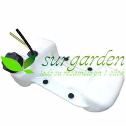 Depósito de gasolina adaptable a desbrozadora asiática de 43 c.c.