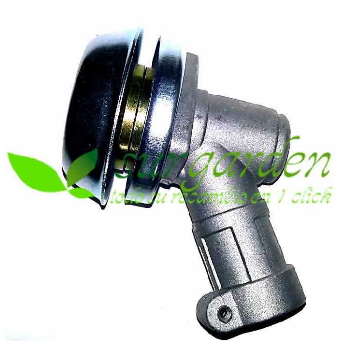 Codo de transmisión 28 mms / 9 estrías adaptable a desbrozadora asiática de 52 c.c.