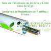Conjunto tubo de Ø26 mms + eje - varilla de transmisión 7 estrías / 150 cms de longitud para desbrozadora