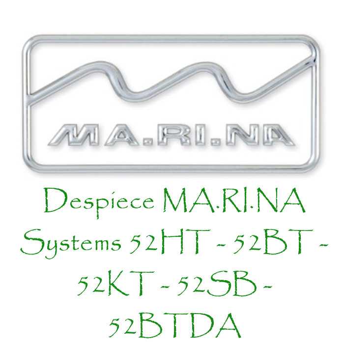 Despiece cortacésped Marina Systems 52HT - 52BT - 52HT INOX