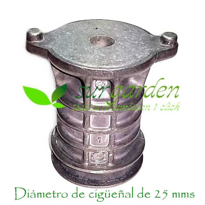 Soporte de cuchilla con polea de 25 mms para cortacésped Marina Systems 52BT - 52HT - 52BTDA INOX CP053274B25