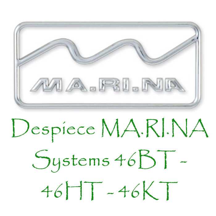 Despiece cortacésped Marina Systems 46HT - 46HT INOX - 46BT - 46KT - GX46 - AK47 - SP46