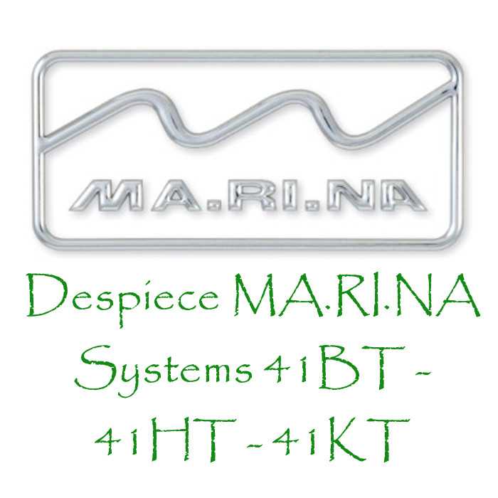 Despiece cortacésped Marina Systems 41HT - 41HT INOX - 41BT - 41KT - SP41