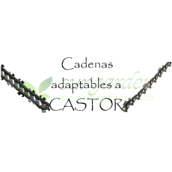 Castor.           Elija su modelo de la lista y obtendrá un listado de todas las opciones de cadena para su máquina.