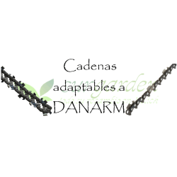 Danarm.           Elija marca y modelo de la lista y obtendrá un listado de todas las opciones de cadena para su máquina. 