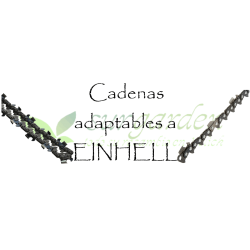 Einhell.             Elija marca y modelo de la lista y obtendrá un listado de todas las opciones de cadena para su máquina. 