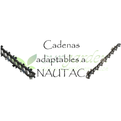 Nautac.             Elija marca y modelo de la lista y obtendrá un listado de todas las opciones de cadena para su máquina. 