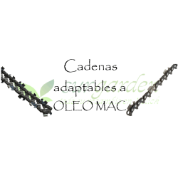 Oleo Mac.             Elija marca y modelo de la lista y obtendrá un listado de todas las opciones de cadena para su máquina. 