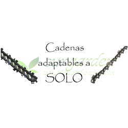 Solo.             Elija marca y modelo de la lista y obtendrá un listado de todas las opciones de cadena para su máquina. 