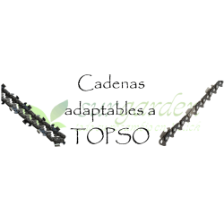 Topso.             Elija marca y modelo de la lista y obtendrá un listado de todas las opciones de cadena para su máquina. 