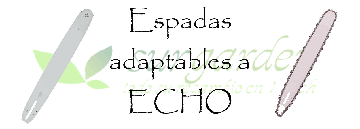 Echo.          Elija su modelo de la lista y obtendrá un listado de todas las opciones de espada para su máquina.