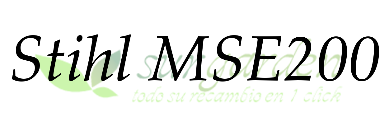 Stihl MSE200.          Elija el largo de espada de su máquina para localizar su cadena 