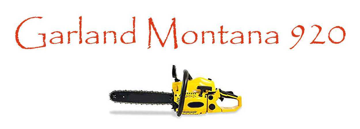 Motosierra Garland Montana 920